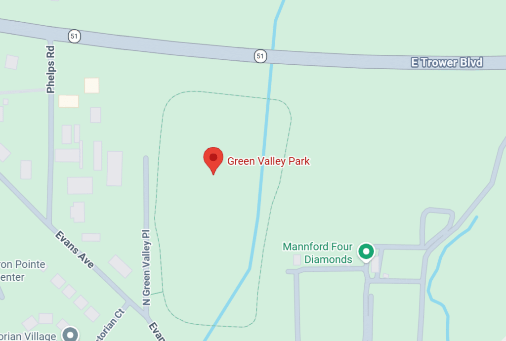 Map of parks in Mannford, OK.